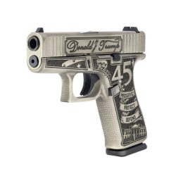 Glock-43X-9mm-Custom-Trump-2024-Crushed-Silver-Distressed-Black-Engraved-Slide_main-1